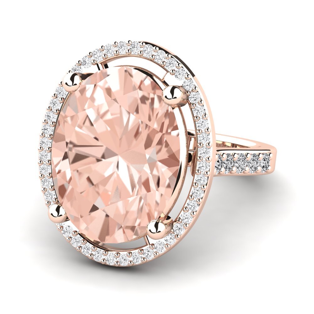 9k Rose Gold Morganite Ring Dacia