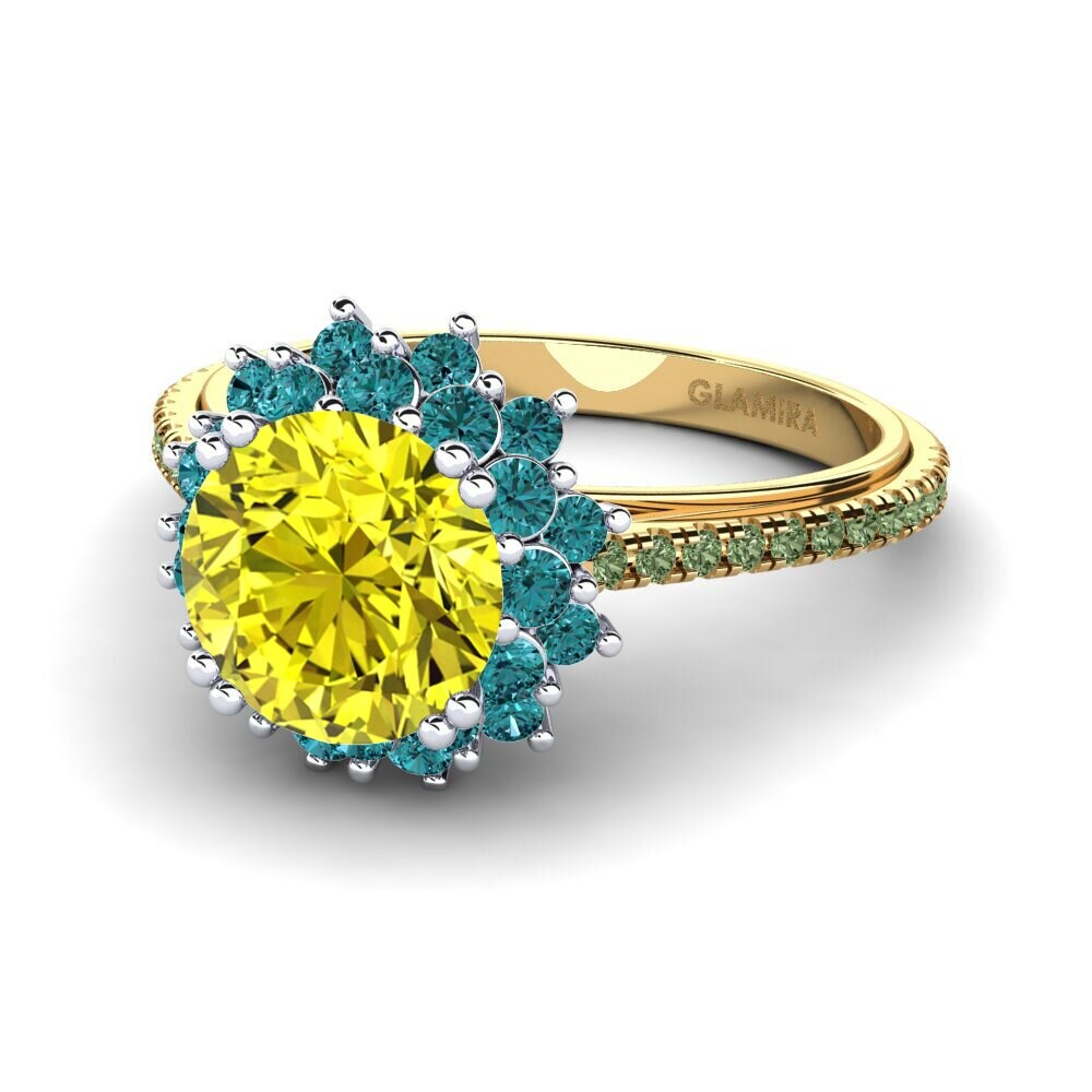 18K Geel & Wit Goud Verlovingsring Daffney 2.0 crt