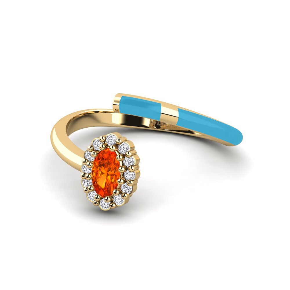 Orangefarbener Saphir Ring Dagsboro
