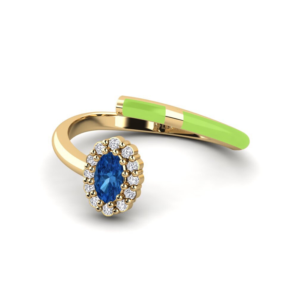 Dunkelblauer Zirkonia Ring Dagsboro