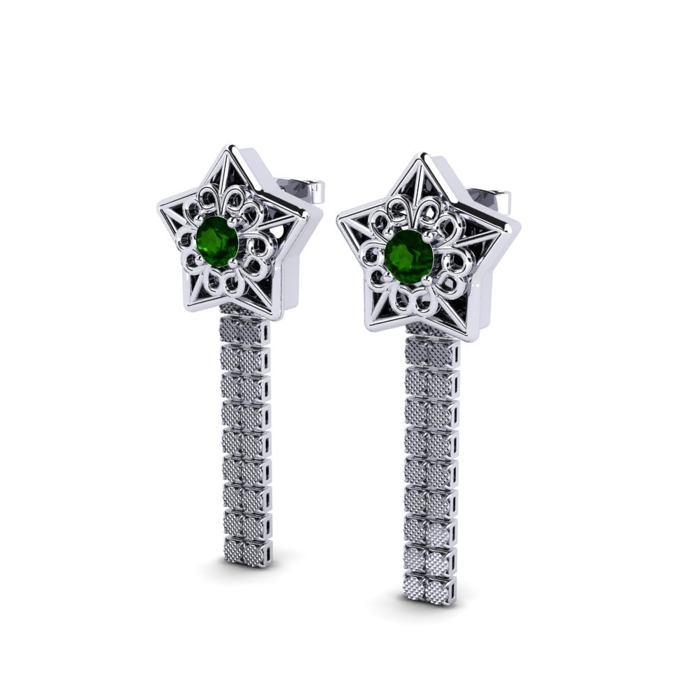 Green Tourmaline Women's Earring Daia