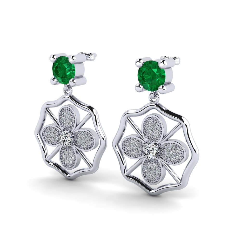 Emerald (Lab Created) Women's Earring Daine
