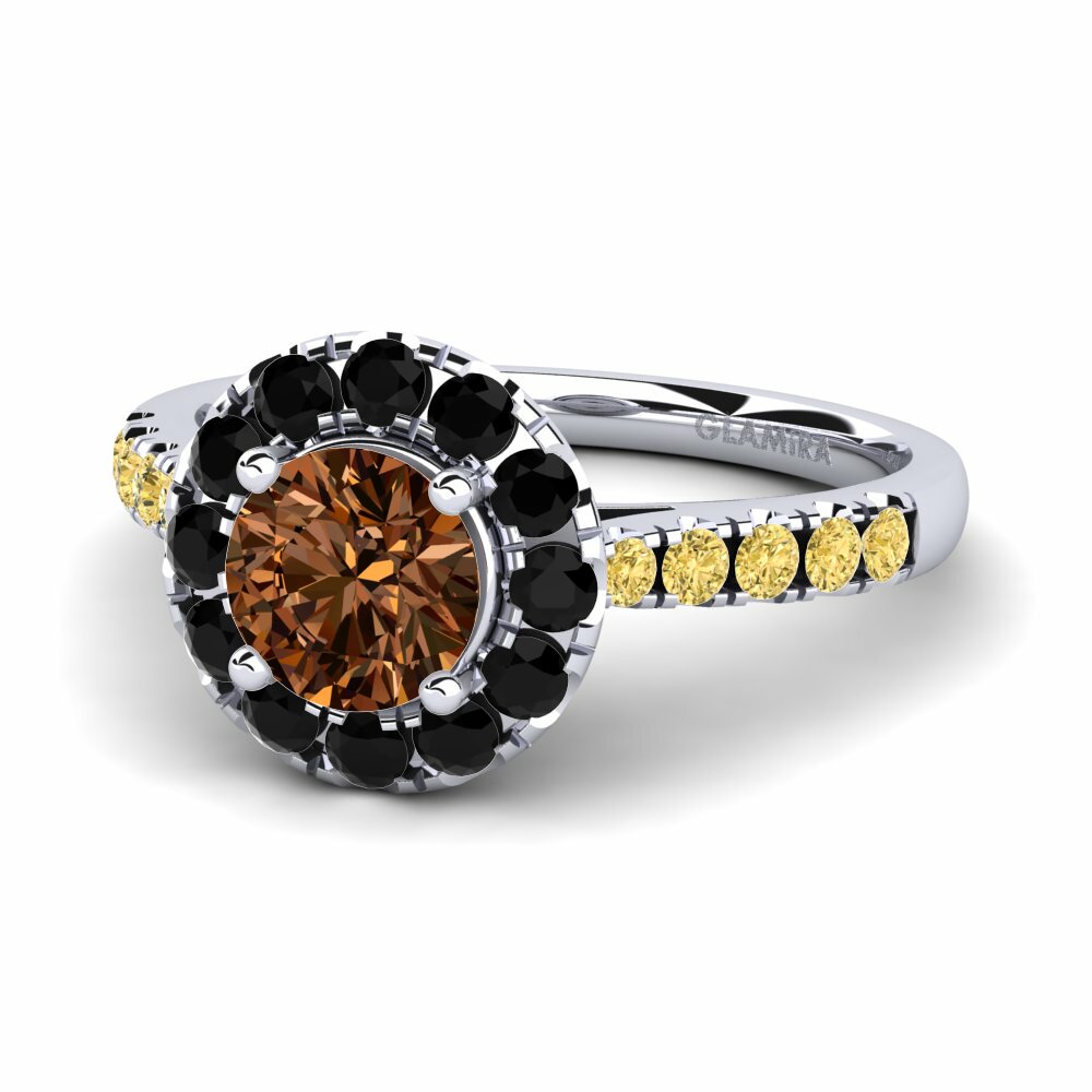 Anillo de compromiso Daisy Halo