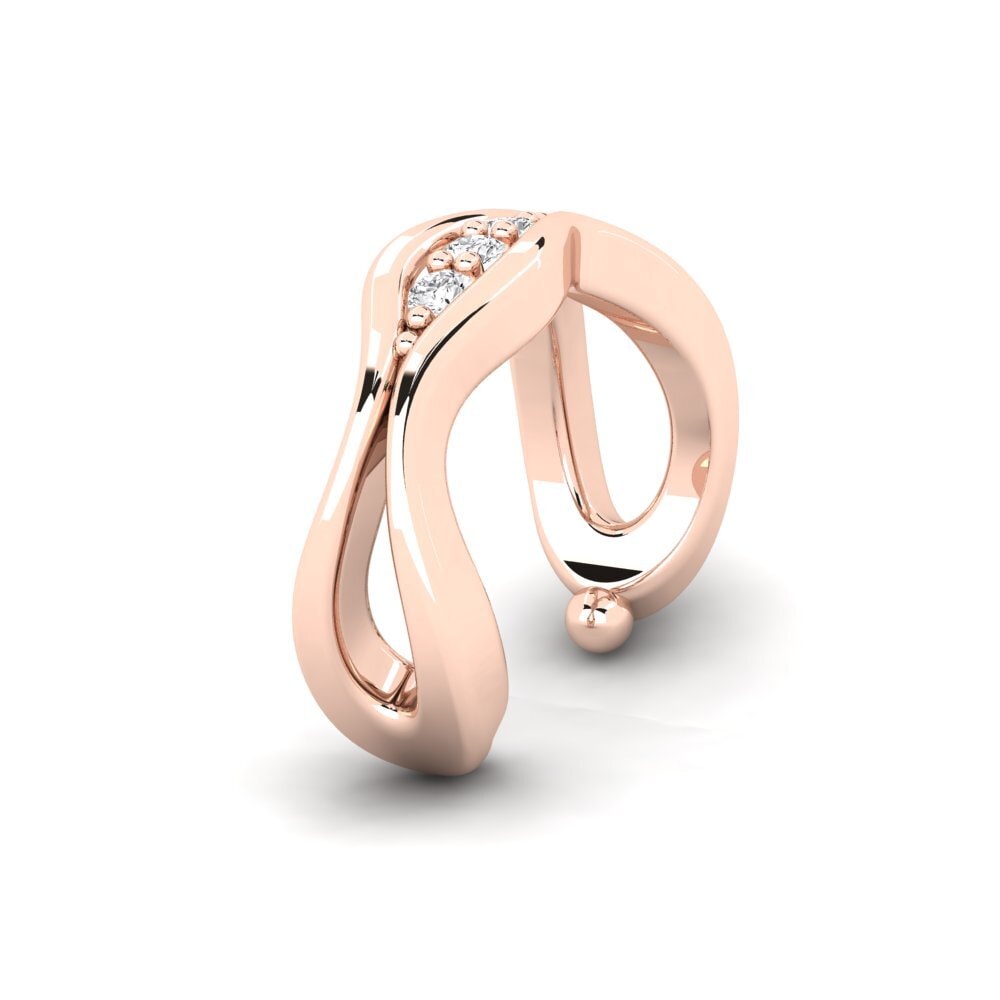 9ct Rose Gold Women's Earring Daitina