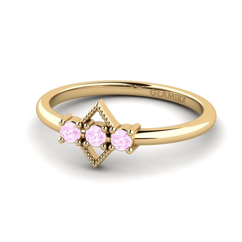 Rosa Saphir Pinker Ring Daletir