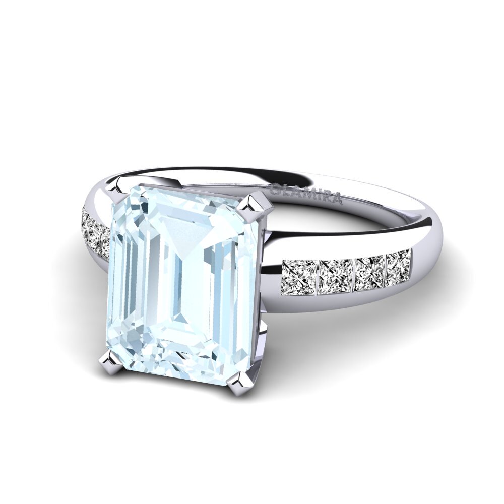 Aquamarine Engagement Ring Dalinda
