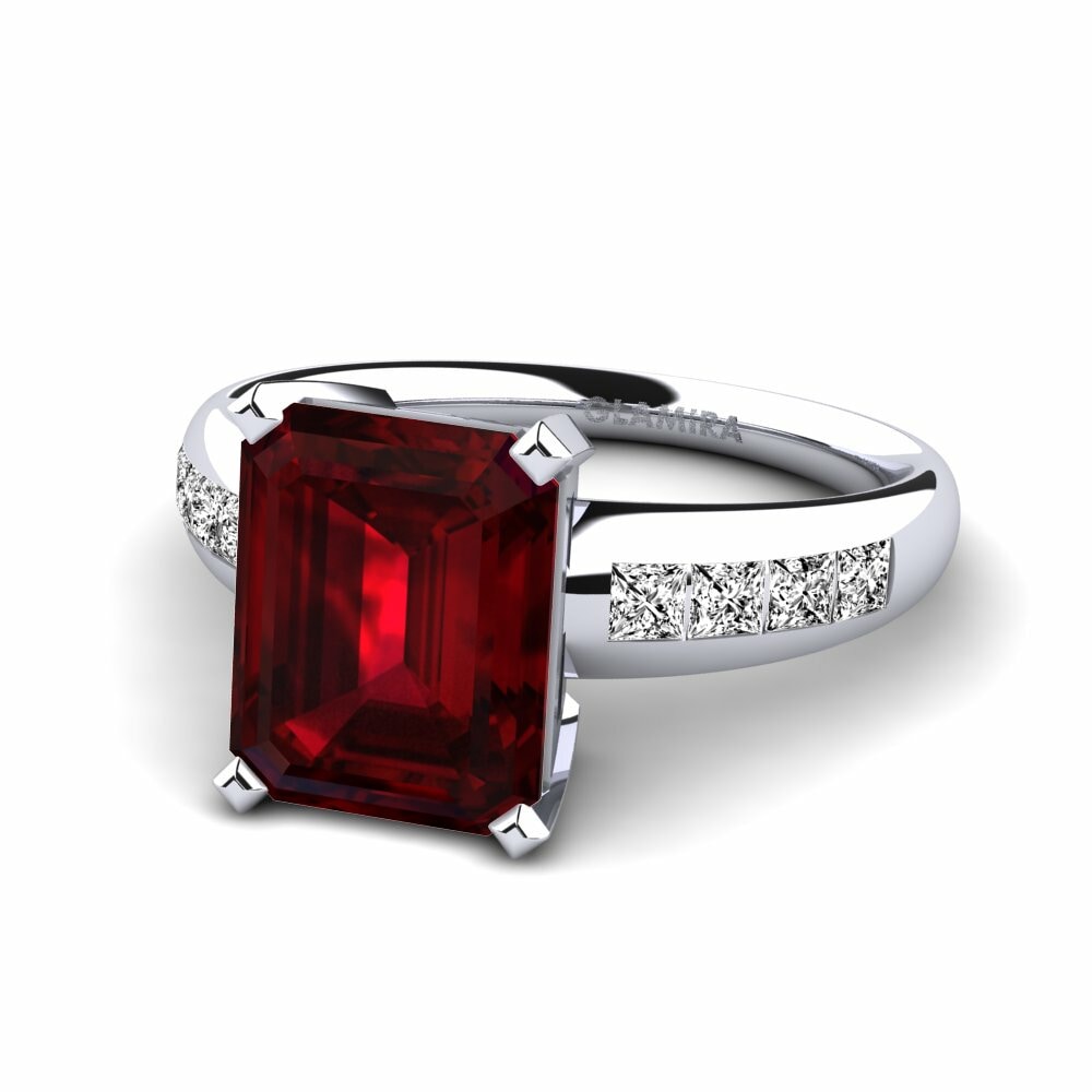 Garnet Engagement Ring Dalinda