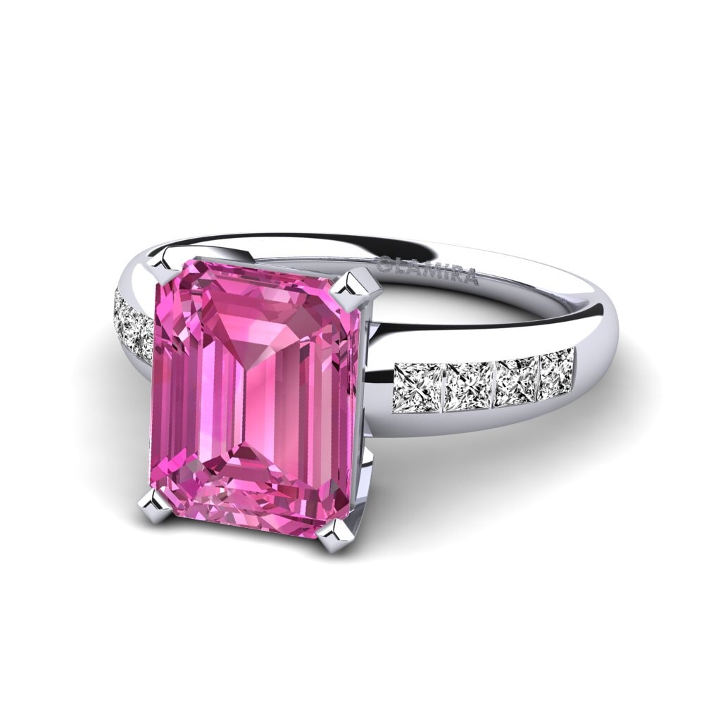 Pink Topaz Engagement Ring Dalinda