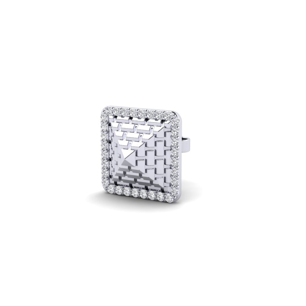925 stříbro Diamant Brilliant Pánské náušnice Dallas