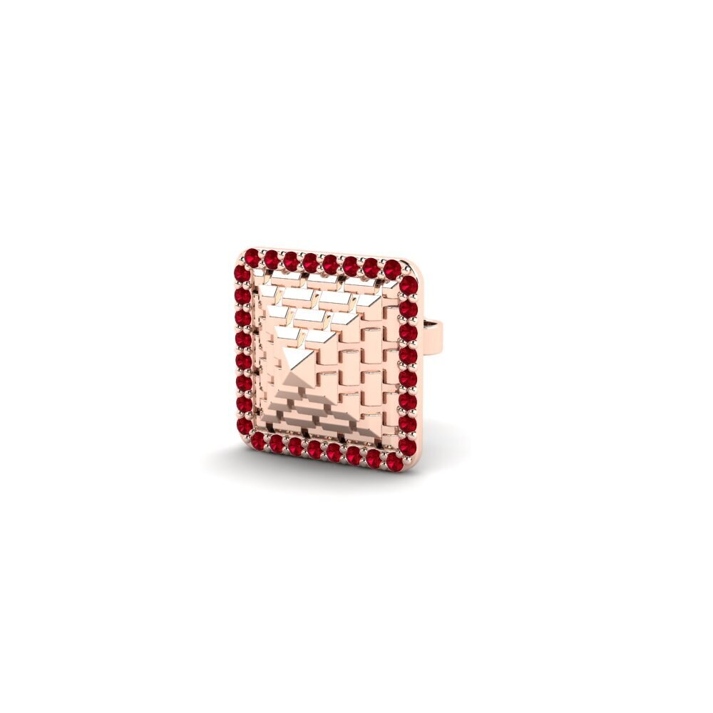 Red Zirconia Men's Earring Dallas