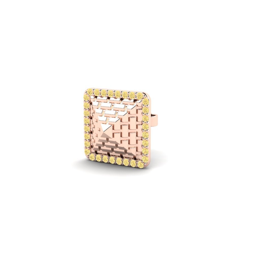 Žlutý diamant Pánské náušnice Dallas