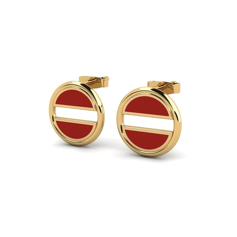9k Oro Amarillo Pendientes Daly