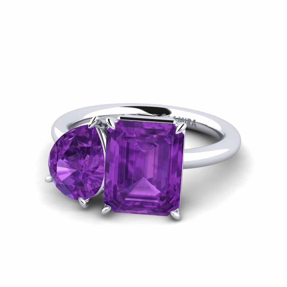 Améthyste Bague de fiançailles Damion