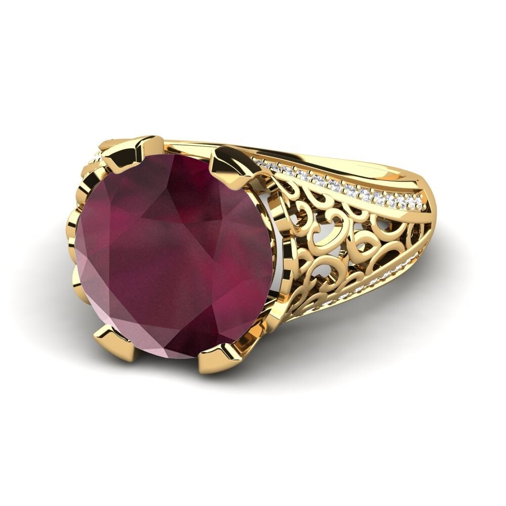 18k Oro Amarillo Anillo Danette