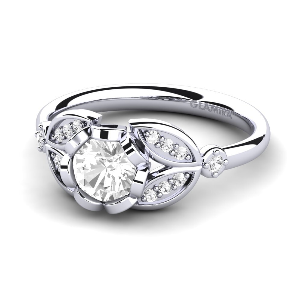 White sapphire Ring Danika