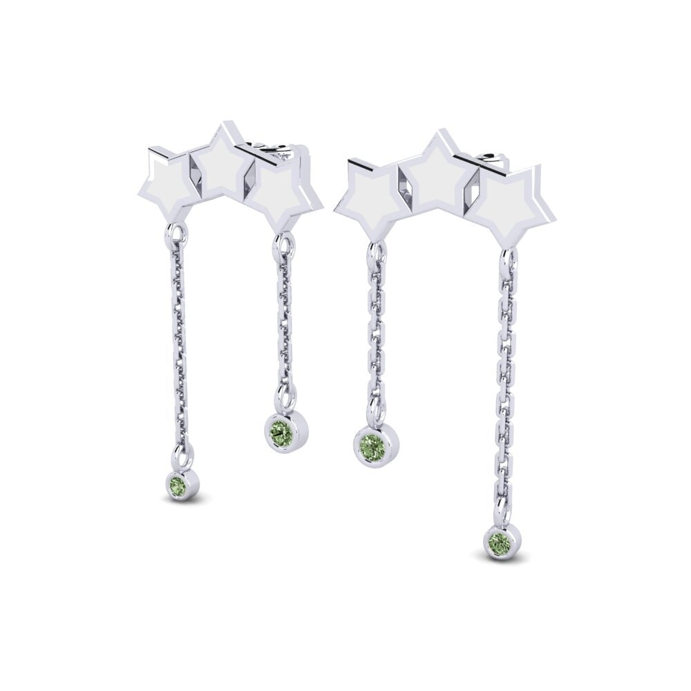 Diamante Verde Pendiente de mujer Danillene