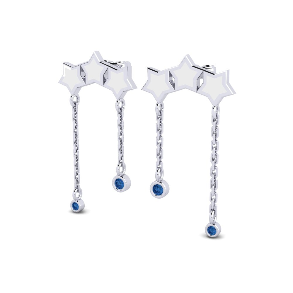 Dark Blue Zirconia Women's Earring Danillene