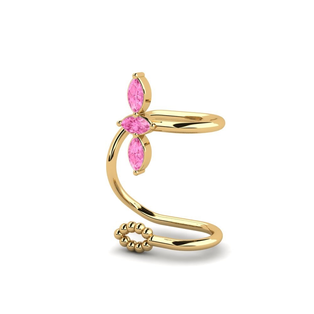 Marquise Pink Sapphire Women's Earring Dansereaud