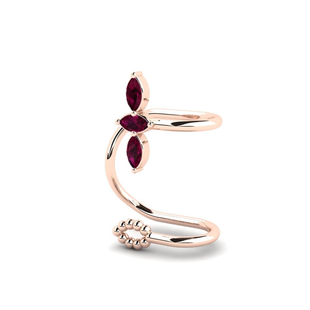 18ct Rose Gold Rhodolite Garnet Women's Earring Dansereaud