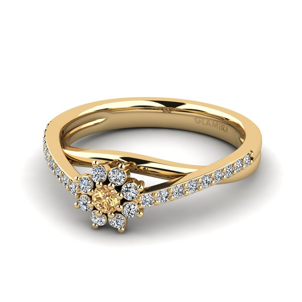 Brown Diamond Women's Ring Dansome