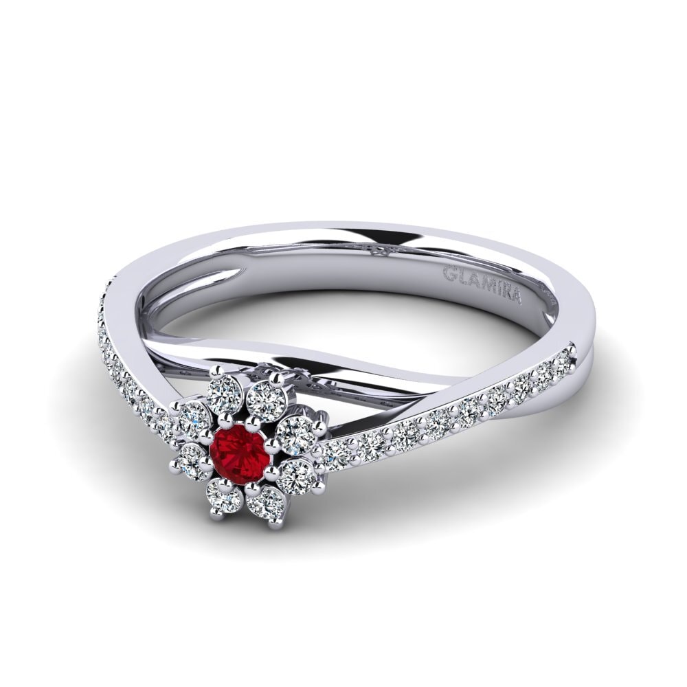 Red Zirconia Women's Ring Dansome
