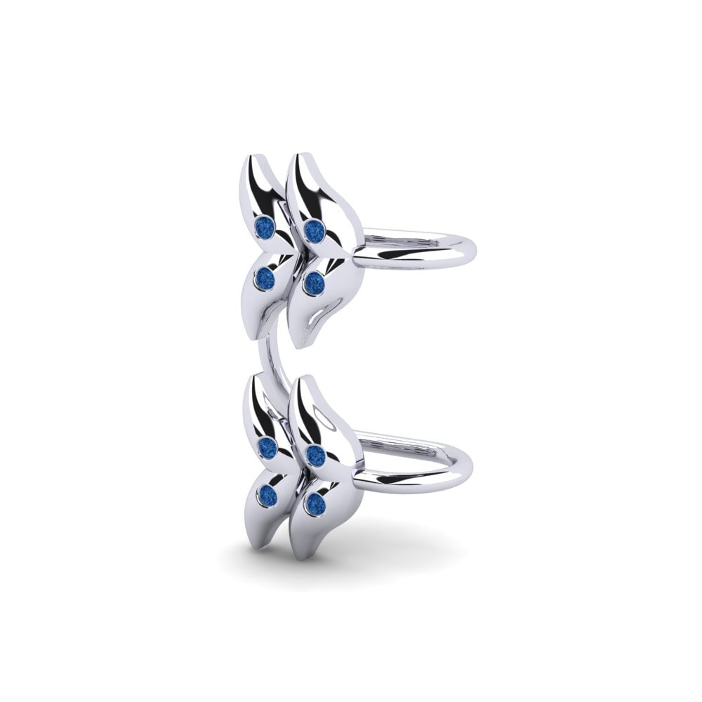 Đá Zirconia Xanh Lam Bông tai nữ Daphin