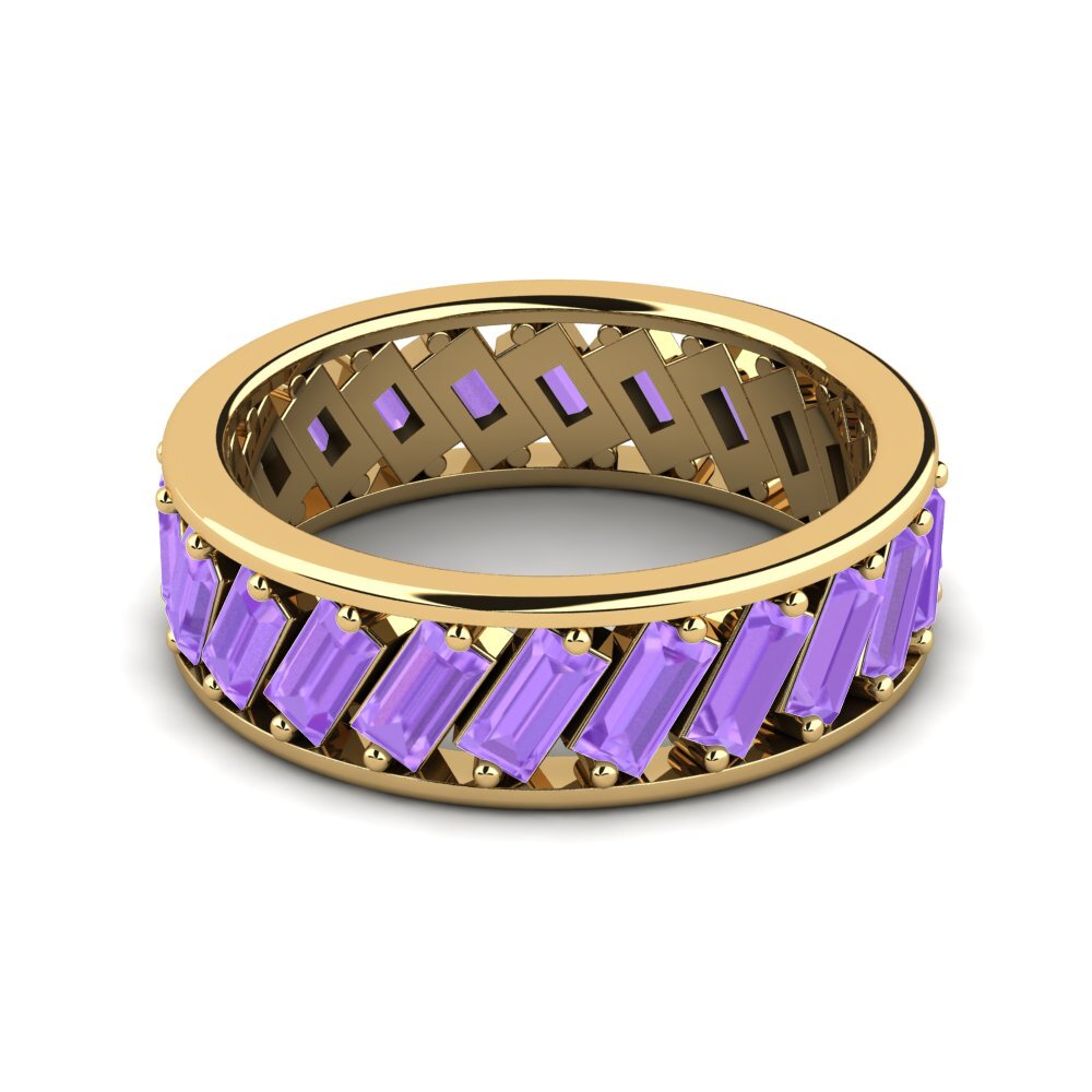14ct Yellow Gold Amethyst Ring Darcy