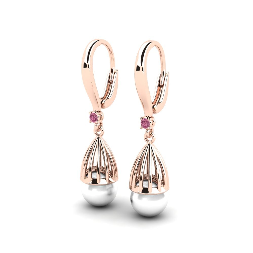 Granate Rhodolite Pendiente de mujer Daretojan