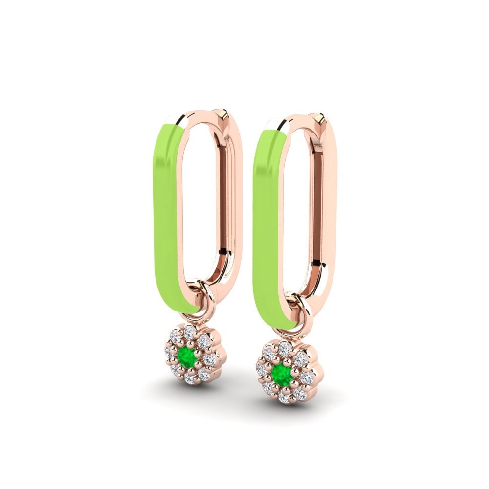 14k Rose Gold Women's Earring Darien