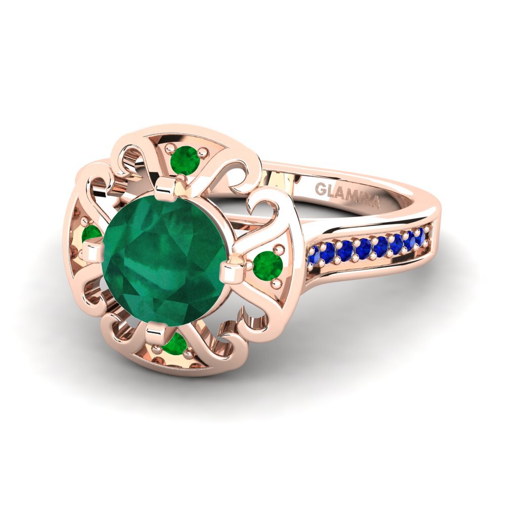 Emerald Engagement Ring Darlia
