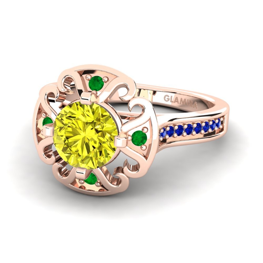 Yellow Diamond Engagement Ring Darlia