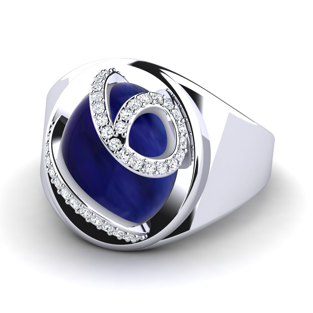 Cabochon Safira Anel Darnetta