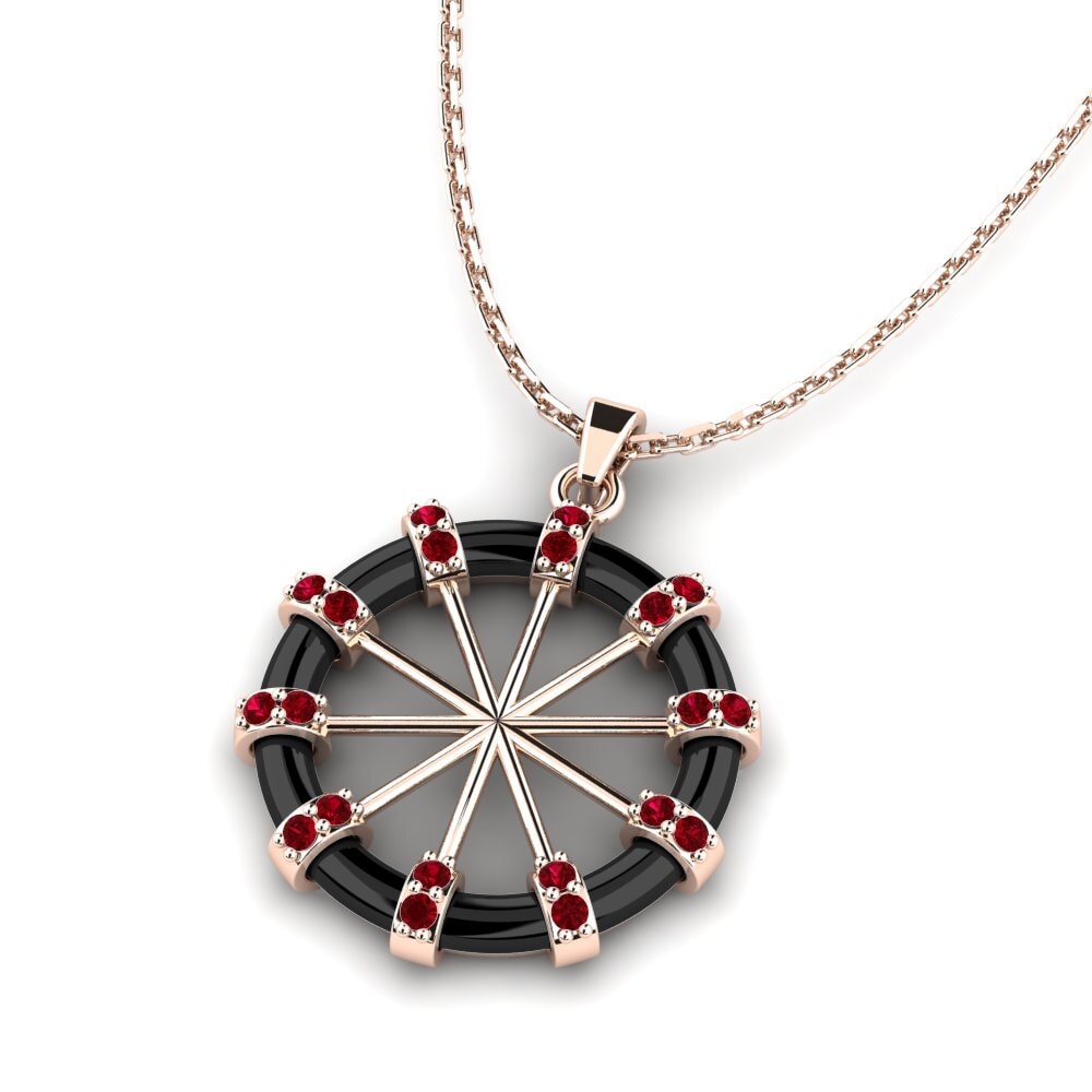 Circonita Roja Colgante de Mujer Darrly