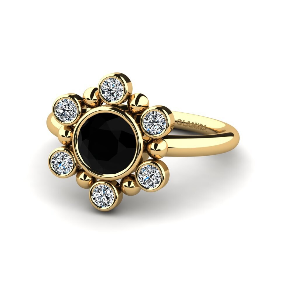 Black Onyx Engagement Ring Dartver