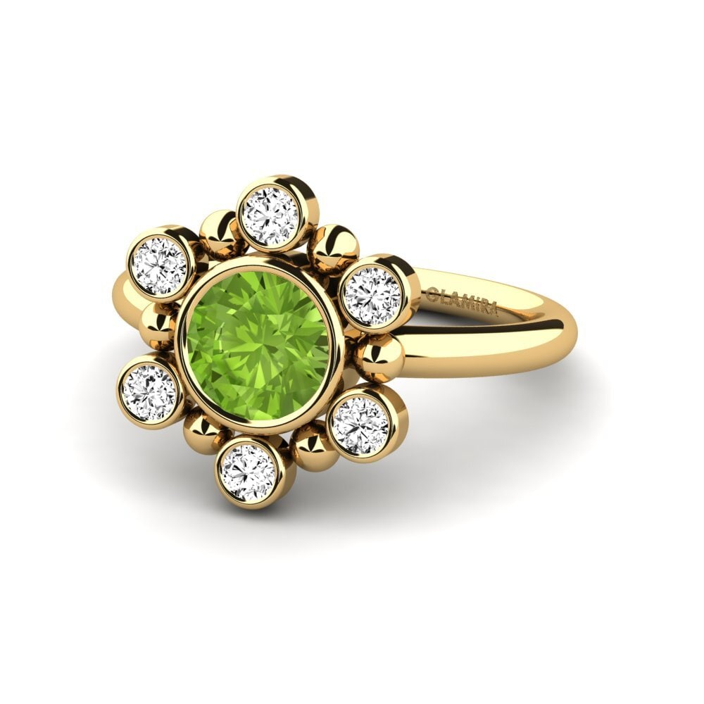 Peridoto Anillo de compromiso Dartver