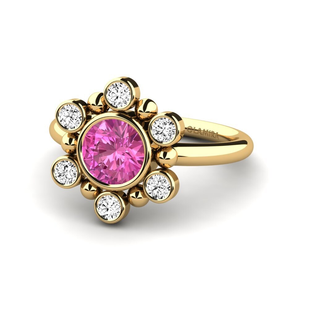 Topacio Rosa Anillo de compromiso Dartver
