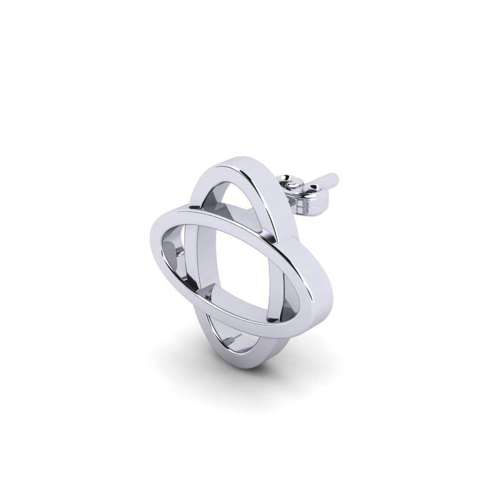 950 Palladium Men's Earring Daryako