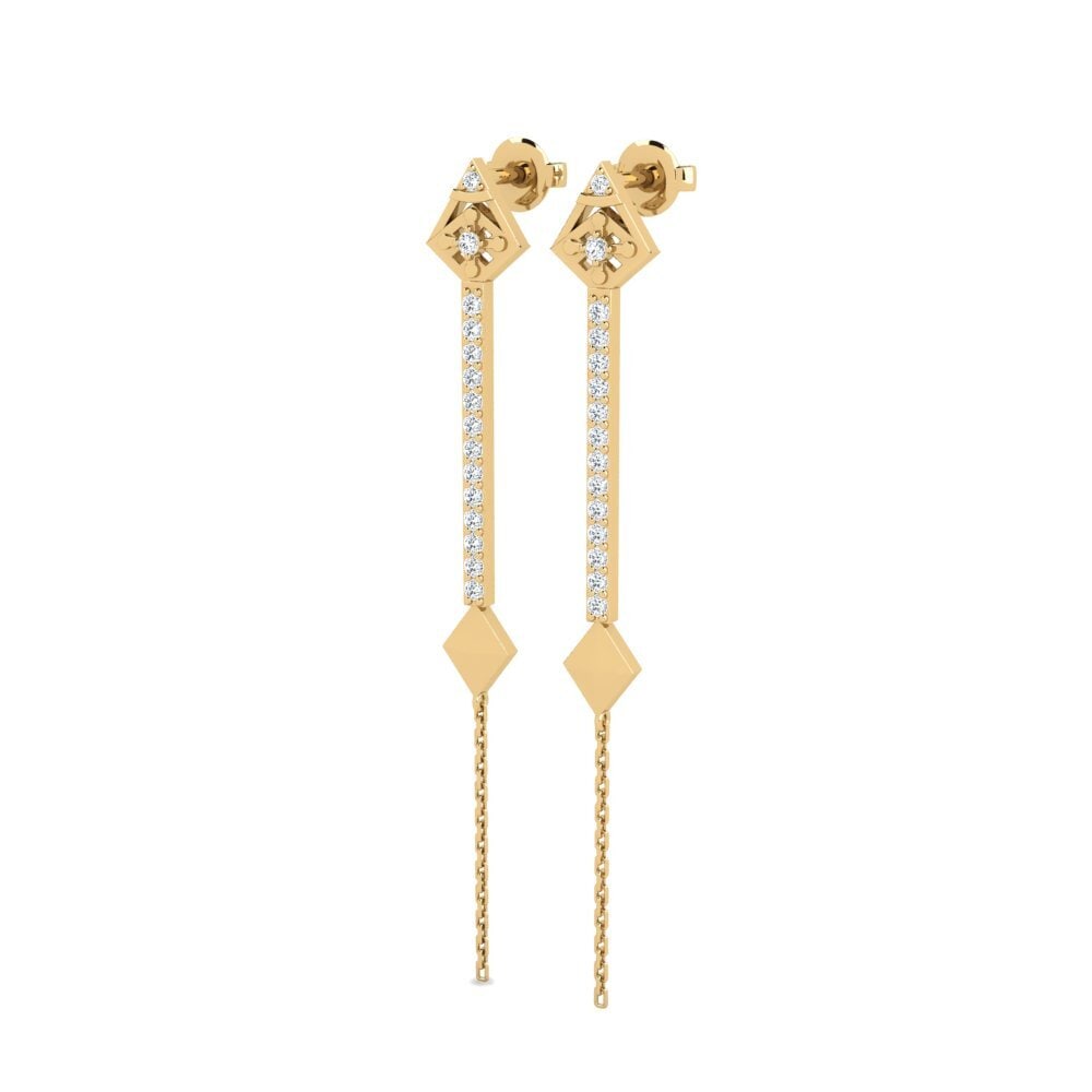 diamond-zirconia ต่างหู Davidix