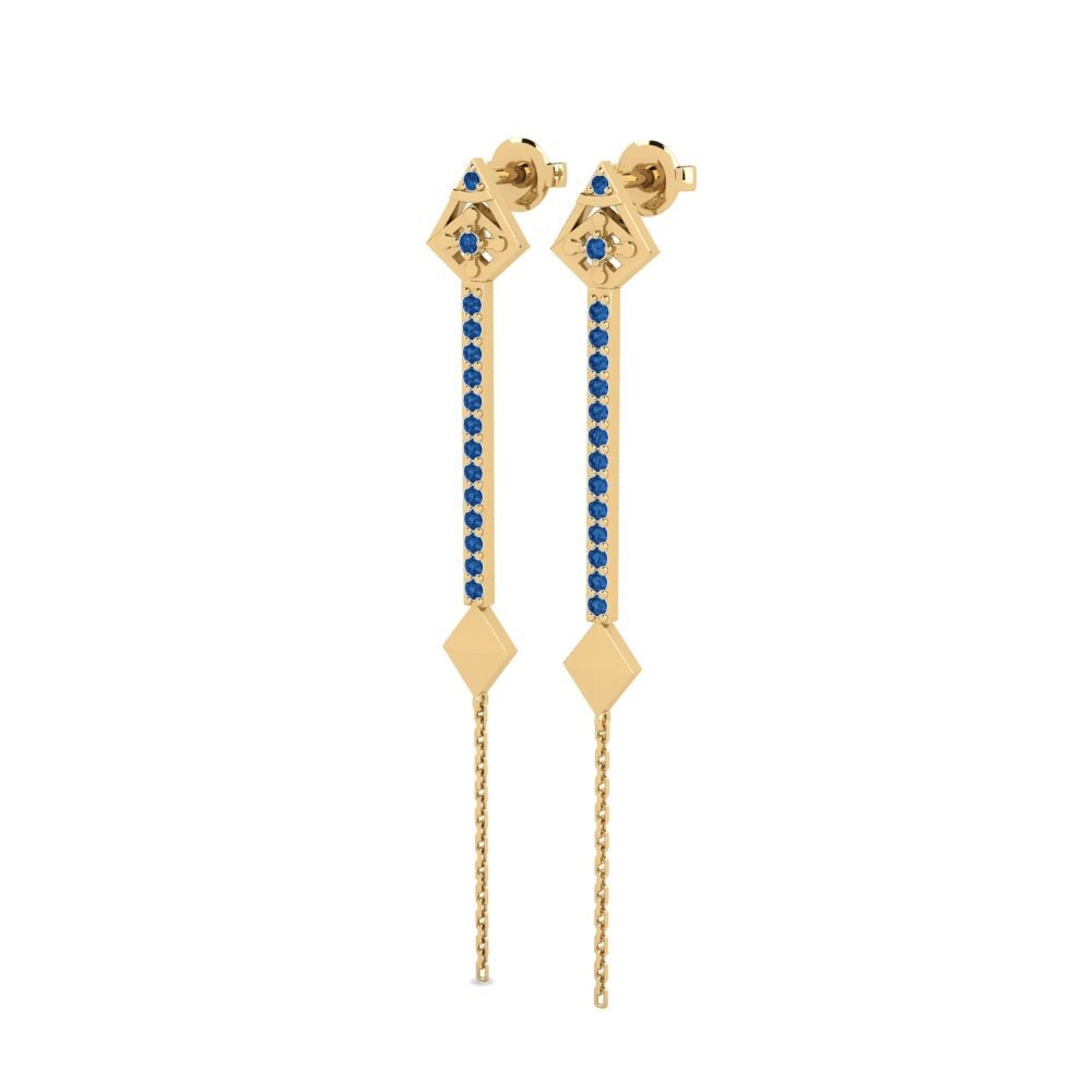sapphire-zirconia ต่างหู Davidix