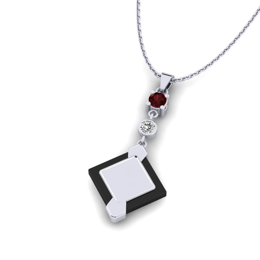Garnet Women's Pendant Davsiy