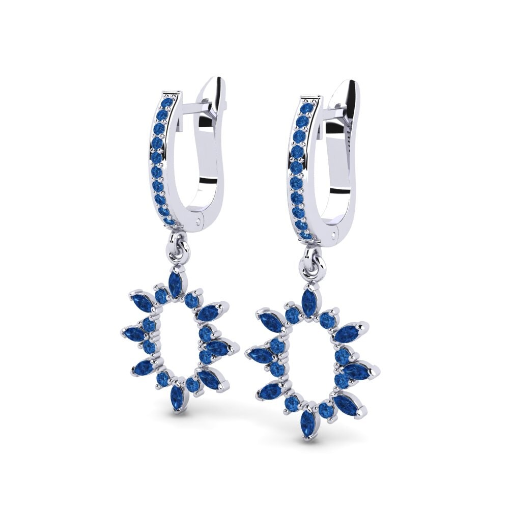 Mixed Dark Blue Zirconia Women's Earring Dawn