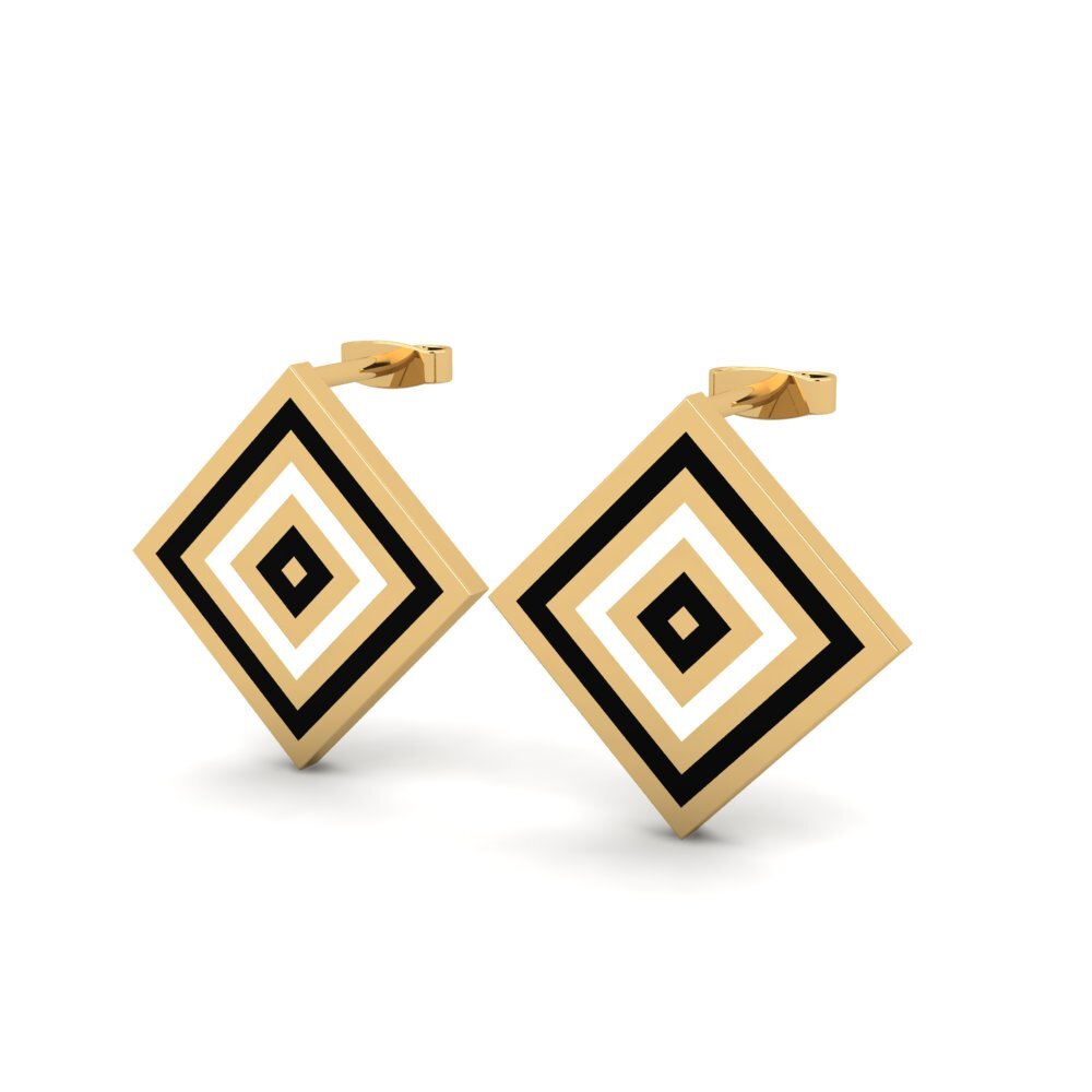 9k Oro Amarillo Pendientes Debby