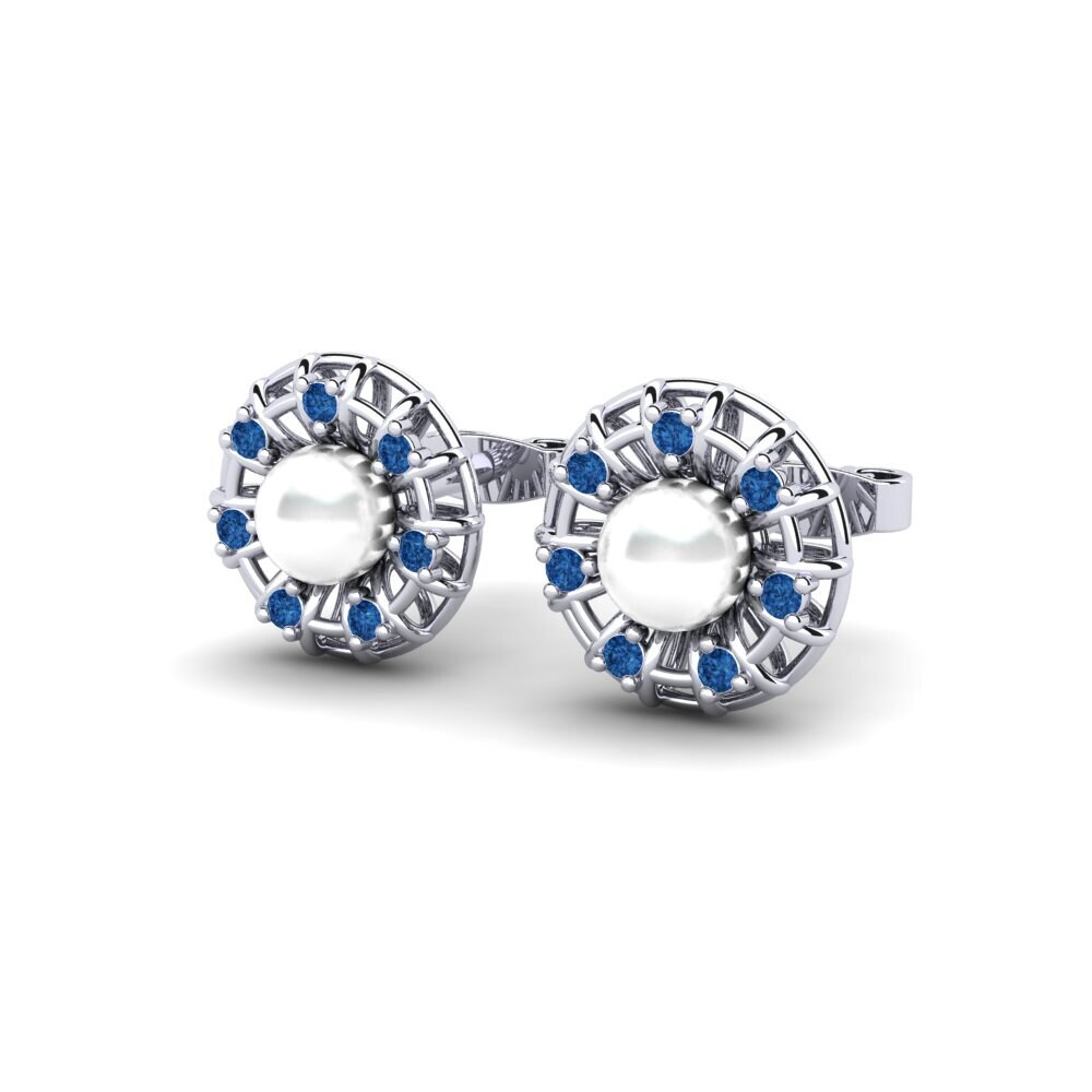 Dark Blue Zirconia Women's Earring Debonnaire