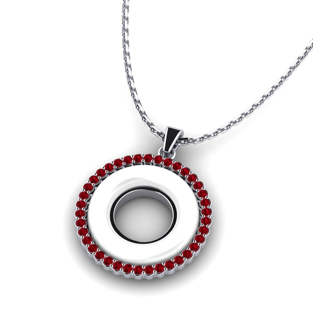 Circonita Roja Colgante de Mujer Deborad