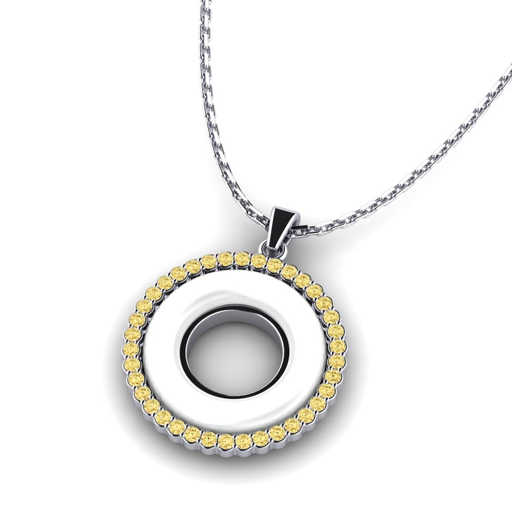 Diamante Amarillo Colgante de Mujer Deborad