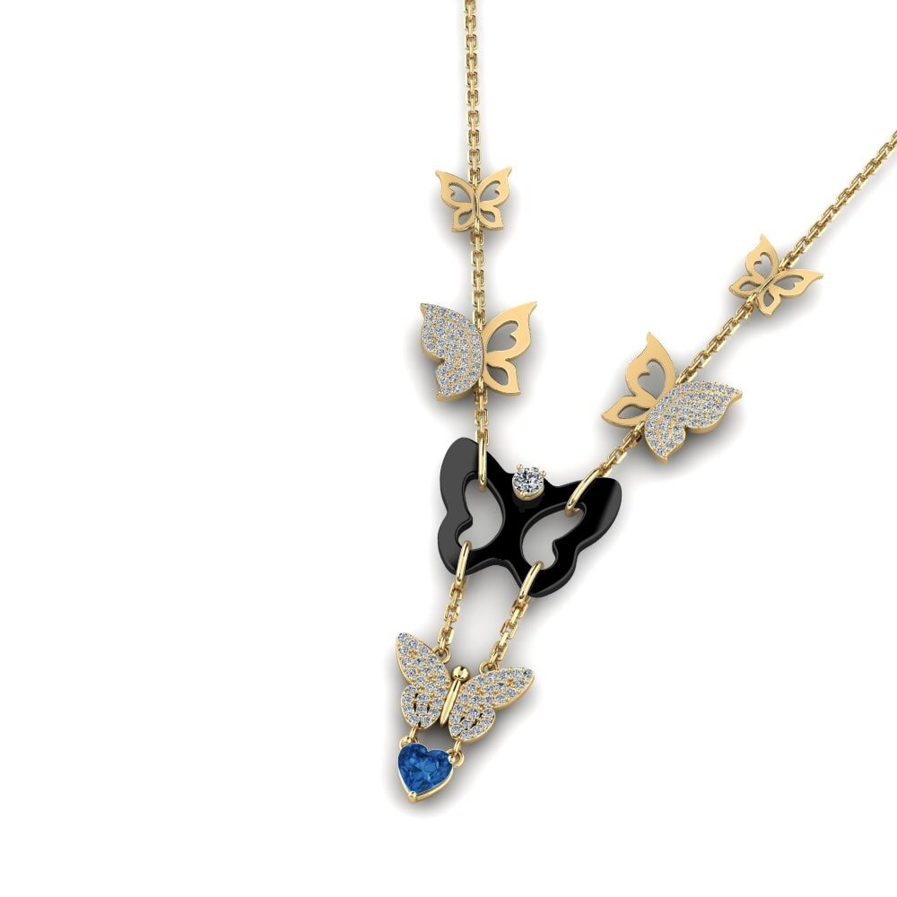 Circonita Azul Oscuro Collar de Mujer Debruyn