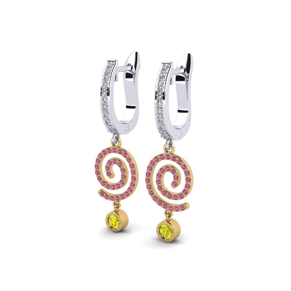 Yellow Diamond Women's Earring Declin
