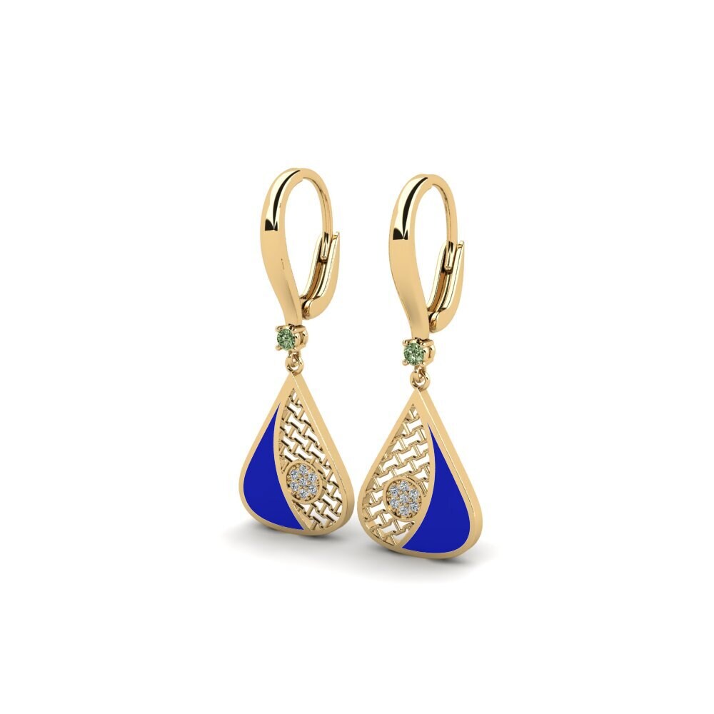 Diamante Verde Orecchino da donna Dectent