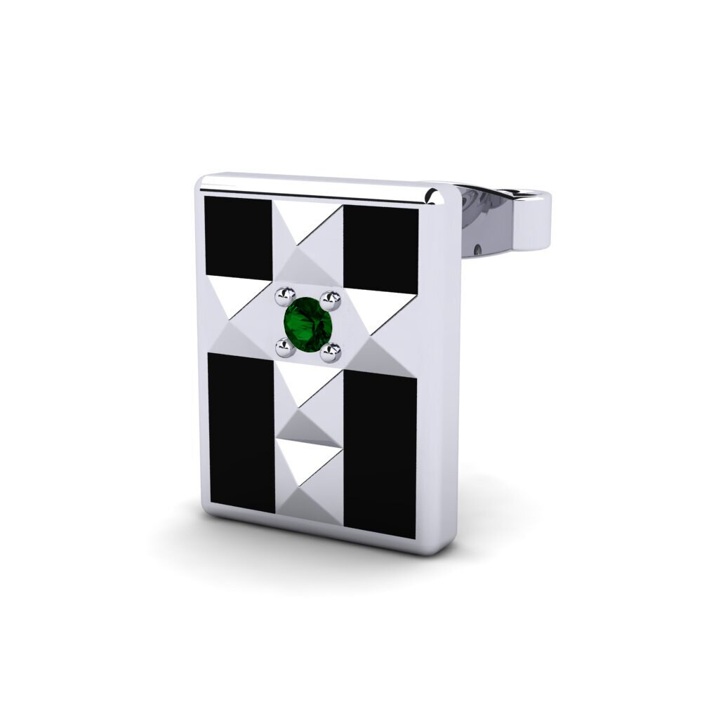 Green Zirconia Men's Earring Deerling