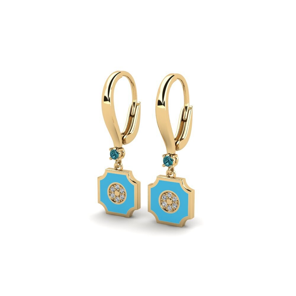 Diamante Azul Pendiente de mujer Defasen